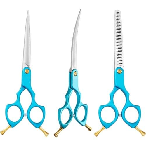 6.5 Inch Japan Stainless Steel 440c Salon Pet Hairdressing Hair Cutting Scissors Shears Dog Grooming