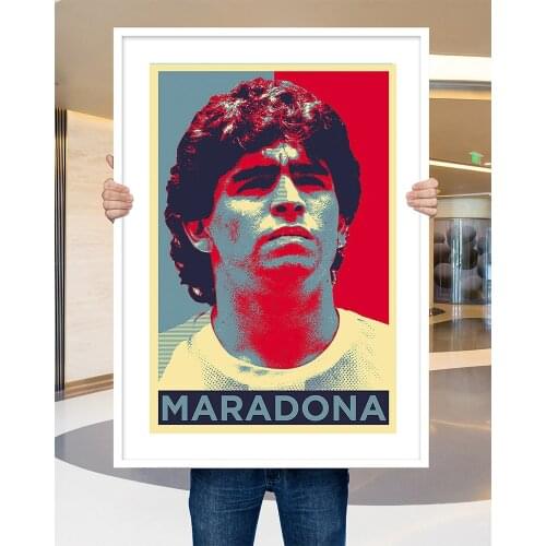 Silk Poster Home Decoration Legend Diego Armando Maradona Football Super Star Great (18) Wall Art Christmas Gift