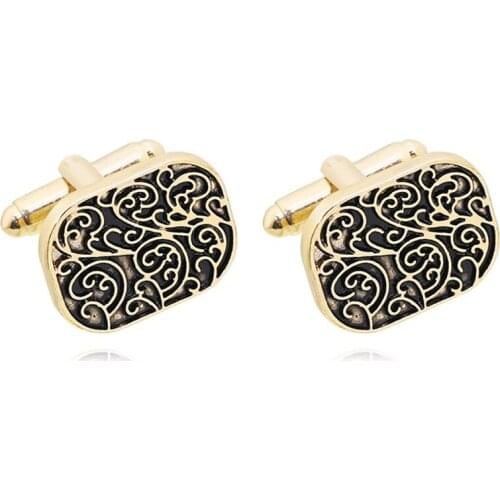 High-end Mens Shirts Cufflinks Collection Accessories Classic Man Fashion Design Carving Cufflink for Mens Cuff Links Gemelos