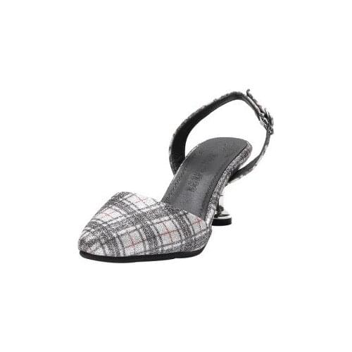 Big Size 11 12 13 14 high heels sandals women shoes woman summer ladies Pure color sandals with pointed head and low heel