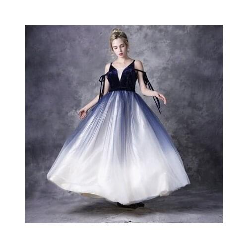 100%real navy/red velvet and veil long dress gown court medieval dress renaissance Gown queen Victorian /Marie/drama/stage