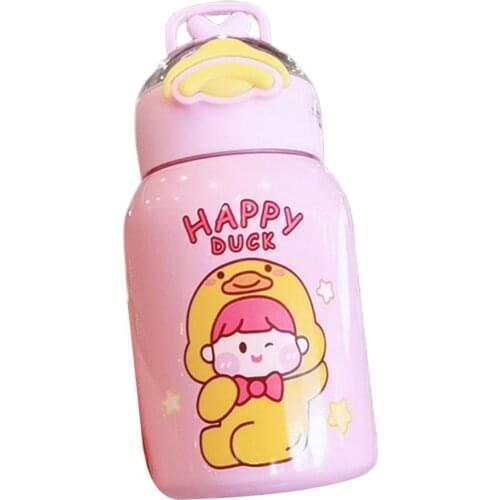 350ml/400ml Eco-friendly Kids Bottle Rust-Proof Anti-scald Creative Kids Insulated Water Bottle