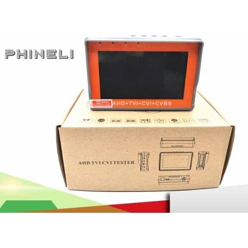 5MP AHD CCTV Tester 4 In 1 For AHD TVI CVI CVBS Analog Camera Security Monitor With 4.3-Inch LCD Screen 5V 2A,12V 1A