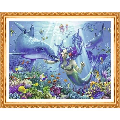 Diamond Painting Figure Mermaid Animal Landscape Square Diamond Round Diamond Decoration Customizable Wall Art Decoration