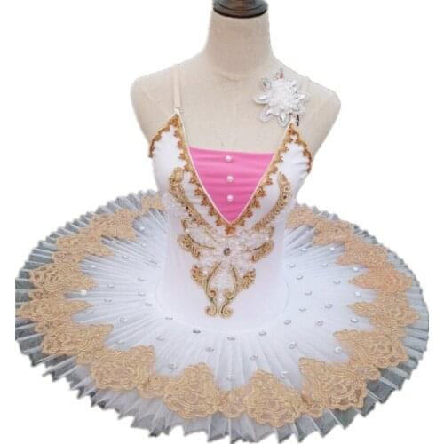 Girls Pancake Tutu Ballerina Leotard Women Professional Ballet Costumes Platter Kids Swan Lake Children Tutu Ballet Dress