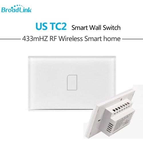 Broadlink TC2 US Standard 1 Gang Smart Home Automation Mobile APP Remote Wireless Control Lamp Light Switch by Broadlink Rm Pro