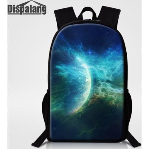 Dispalang Universe Space Galaxy Print Backpacks for Men Women College Student School Bags for Teenagers Kids Casual Travel Bag