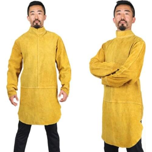 Long Welding Apron Resistant Flame Water Resistant Artificial Skin