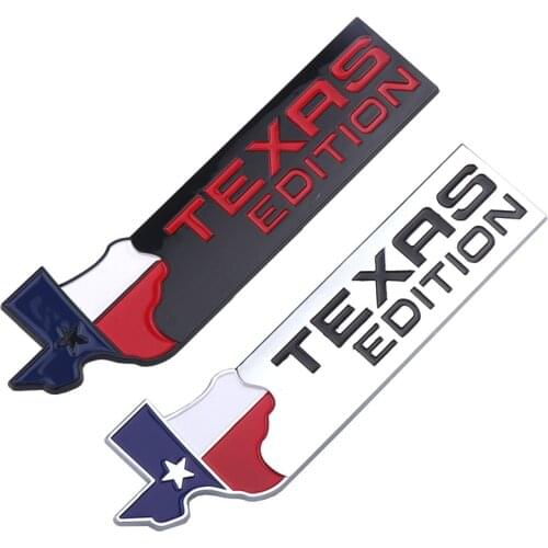 TEXAS EDITION Trunk CHROME Car Tail Emblem Badge Car-styling Fender Sticker for JEEP Renegade Wrangler Patriot Grand Cherokee