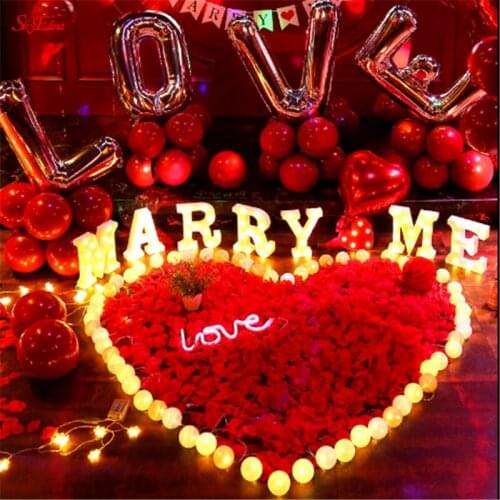 Artificial Rose Petals Flower Confetti for Wedding Aisle Anniversary Bridal Shower Birthday Party Favor Home Decor 5z