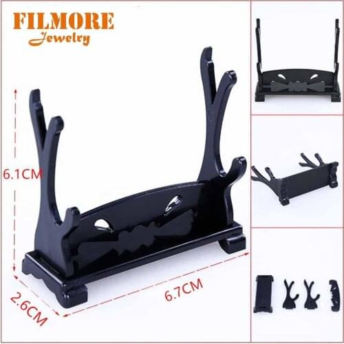 Hot Sale Game Movie Weapon Swords Display Case Small Toys Models Stands Jewelry Display Shelf MIni Black Decorative Article