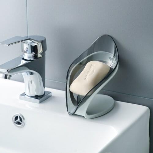 Leaf Shape Soap Box Bathroom soap holder Dish Storage Plate Tray Bathroom Soap Holder Case Bathroom Supplies bathroom gadgets