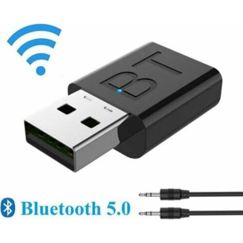 New USB Wireless Bluetooth 5.0 Receiver Adapter Music Speakers 3.5mm AUX Car Stereo Audio Adapter For TV Headphone