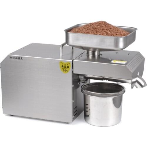Fully automatic Household Commercial use Oil press Hot and cold pressed 304 stainless steel Flaxseed Peanut oil Soybean oil