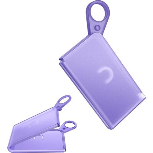 Portable Silicone Mask Storage Clip Foldable face Mask Temporary Recyclable Storage Bag Box Plastic Mask Container Candy Color