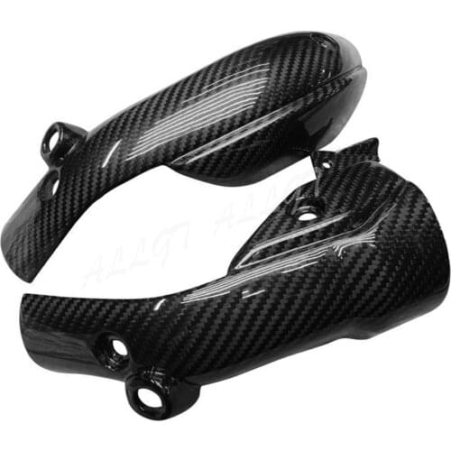 Pre-Preg Carbon Fiber Exhaust Pipe Heat Shield Panel Fairing For YAMAHA R1 09-14 2009 2010 2011 2012 2013 2014