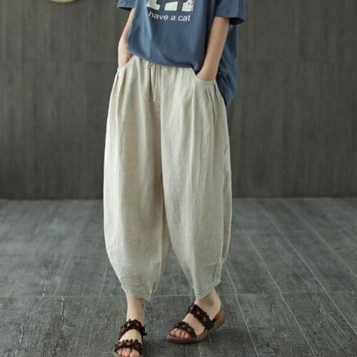 QPFJQD Women's Trousers Harem Pants