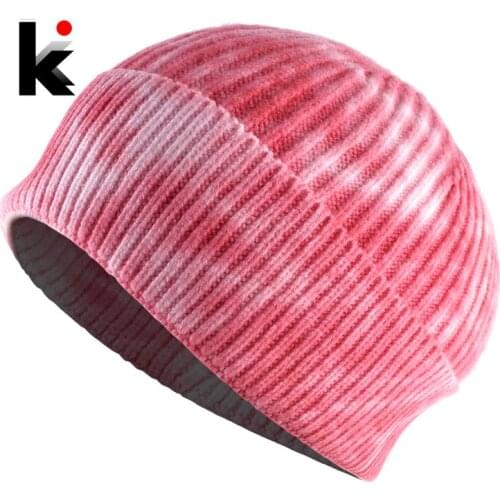 Fashion Skullcap For Men Women Knitted Art Printing Skullies Beanies Streetwear Hip Hop Beanie Hat Boys Girls Rock Bonnet Gorras