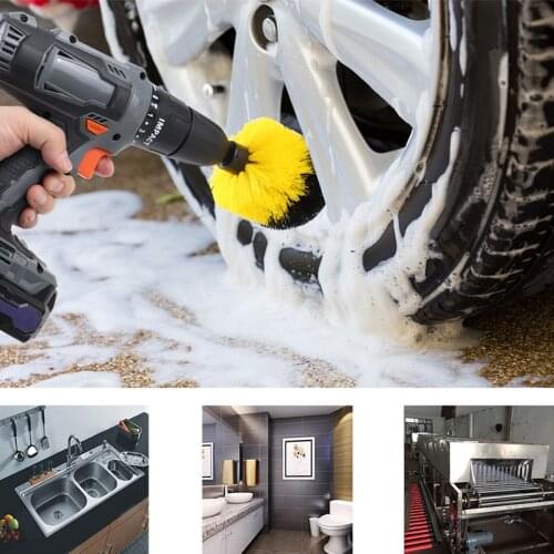 2/3.5/4 Inch Electric Drill Brush Power Scrubber Non-Scratches Bathroom Surface Tub Shower Kitchen Auto Car All Purpose Cleaner