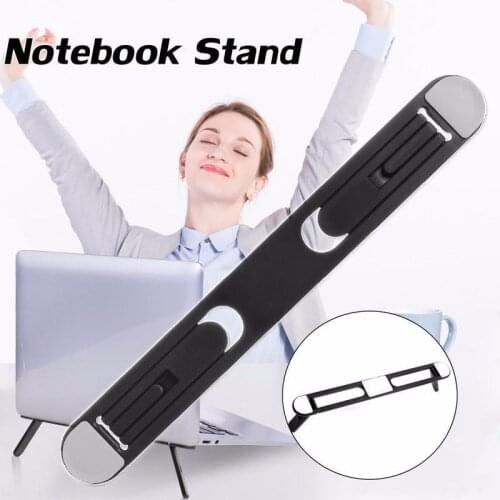 Foldable Laptop Stand Holder for MacBook Pro Air Invisible Notebook Holder Bracket Cooling Stand Universal Adhesive Laptop Stand