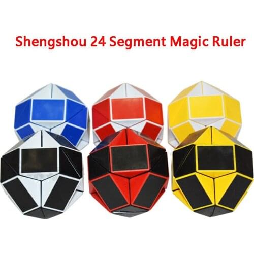 Random 1pcs Magic Snake Ruler Fidget 24 Speed Antistress Twist Snake Folding Educational Puzzle Decompression Toys For Children