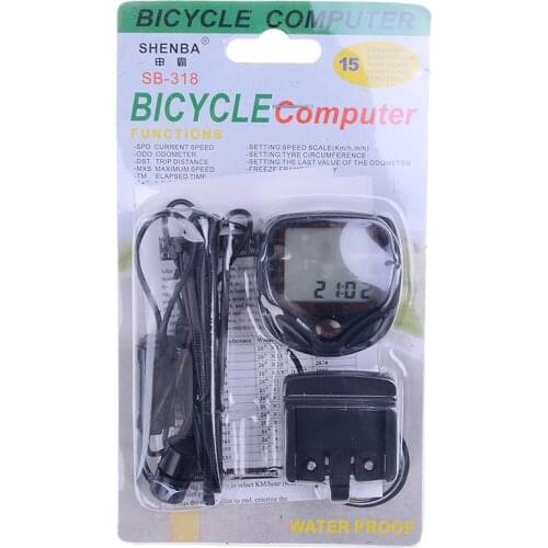 Bike Speedometer 1 Set Bicycle Cycling Odometer Speed Waterproof Meter Mountain Bike