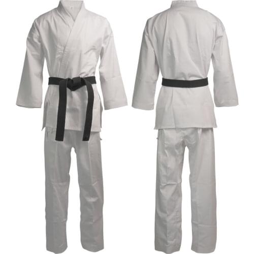 High Quality Karate Uniform Taekwondo Dobok Clothes Professional Long-Sleeve Twill Karate Dedicated Suit for Child and Adult