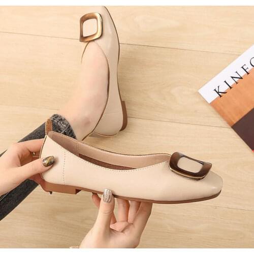 2021 New Fashion Square Toe Soft Soles plus size womens shoes 41 42 43