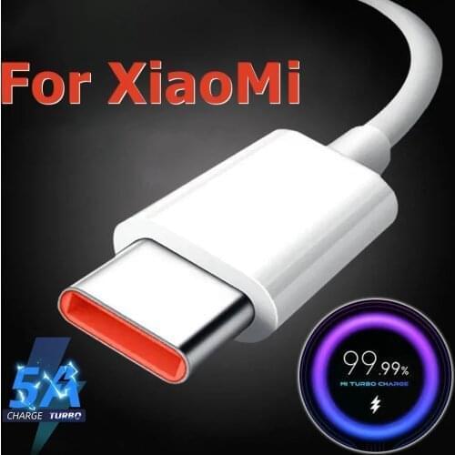 100% Original Xiaomi 5A Turbo Charger Cable Type C USB Line For Mi 9 10 11 Pro 9Se CC9 Pro Note 10 Lite Redmi K30 Pro Black Sha