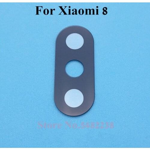 100Pcs New Rear Back Camera Glass Lens Cover For Xiaomi 8 MI8 M8 MI 8L Lens Replacement Repair Spare Parts With Stickers