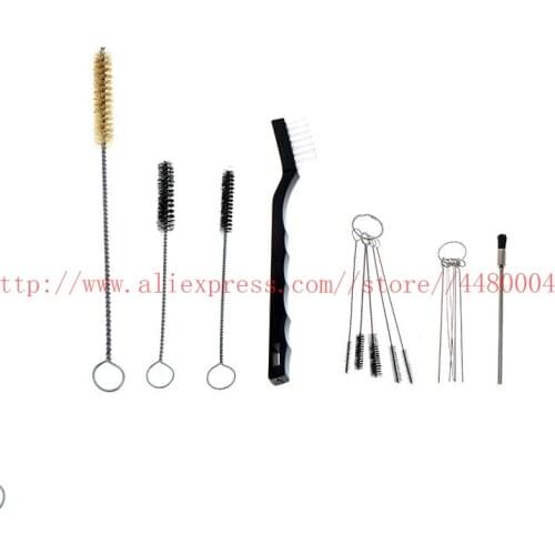 17pcs Spray gun cleaning tool Airbrush Nozzle Cleaning Repair Tool Kit Needle + Brush Set