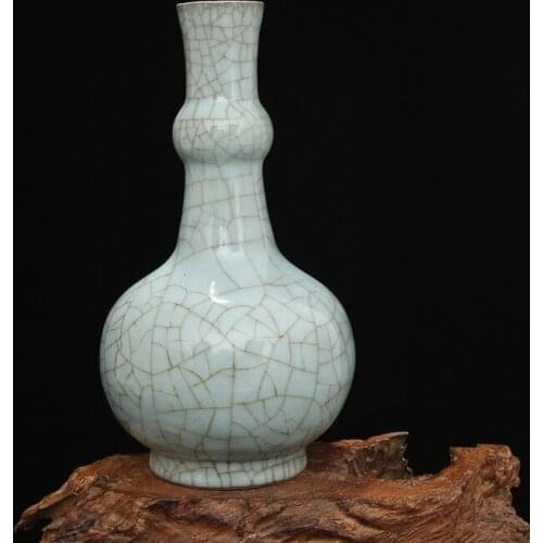 2 antique SongDynasty porcelain vase,Celestial glaze water bottle 21 ,hand painted crafts /collection & adornment,Free shipping