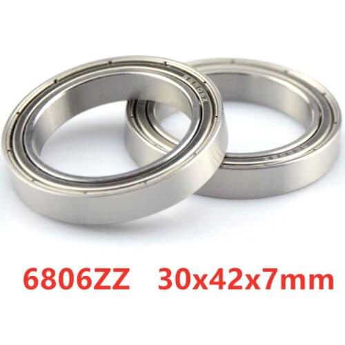 20pcs 6806ZZ 30x42x7mm thin wall deep groove ball bearings 6806Z 61806ZZ 30*42*7mm bicycle hub bottom bracket bearing