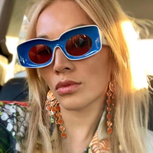 2019 Insta Beauty Sunglasses For Women And Men Square Rectangle Two Color Fashion Ladies Sun Glasses