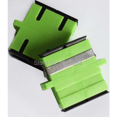 Free Shipping 50pcs/lot SC/APC SM Duplex Fiber Optic Adapter SC/APC Flange Coupler Adaptor SC APC Fiber Coupler