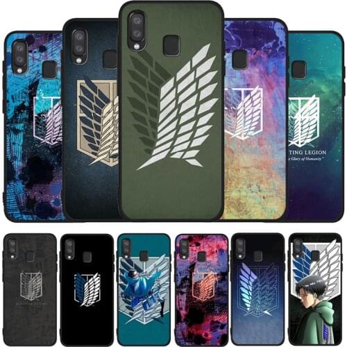 Anime attack on Titan phone Case For Samsung A10 A20E A30 A40 A50 A60 A70 M10 M20 M30S M40 A01 A21 A31 A51 A71 4G Cover