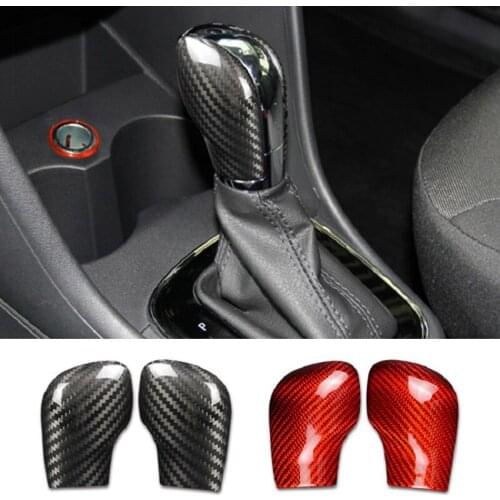 Real Carbon Fiber Gear Shift Cover For Volkswagen VW Polo Passat CC Lavida Touran Beetle Santana Golf Tiguan Touareg Lamando