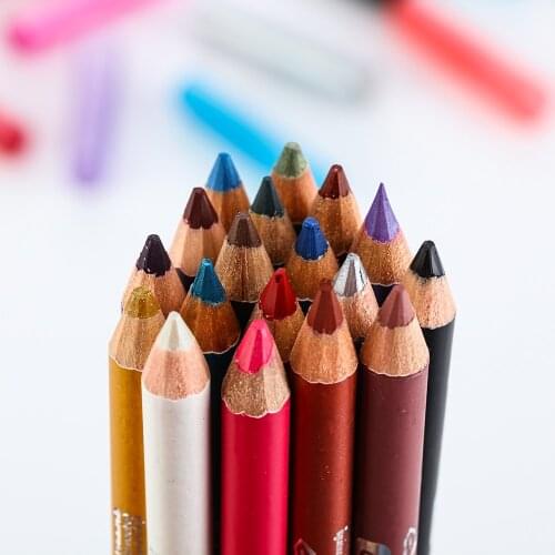 Color Pigment Eye Lip Liner Pencil Glitter Eye Shadow&Liner Pen Longlasting Lip Liner Pencil Waterproof Eye Makeup Beauty Tools
