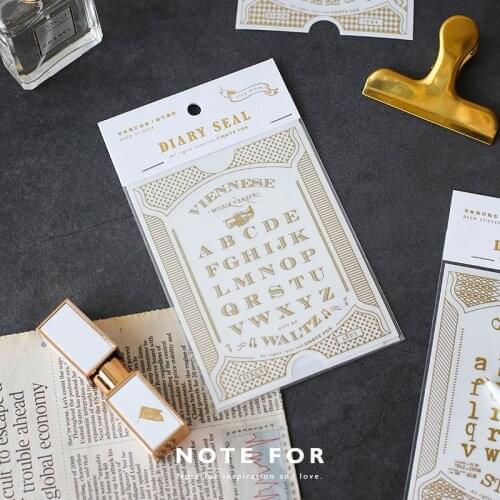 Dimi 1 Pc/Designs Fancy Letters Diary Decal PVC Transfer Stickers Decorative Scrapbook DIY Journal Creative School Stationery