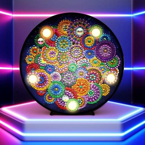 DIY Diamond Painting LED Night Light Full Drill Special Shaped Lights for Bedroom New Year Decoration Christmas Gift
