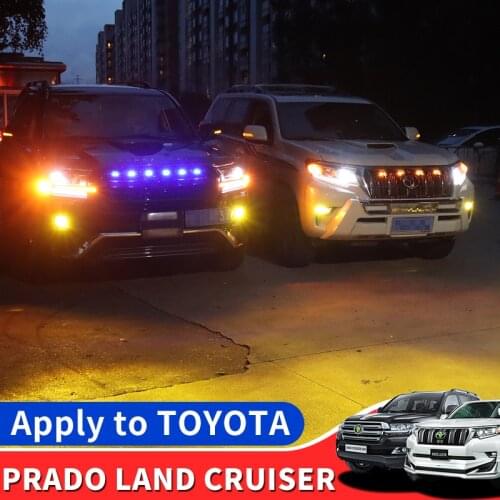 For Toyota Land Cruiser Prado 150 200 Fj150 J20 Front Fog Lamp Modification Accessories Led Gold Fog Lamp Assembly Super Bright