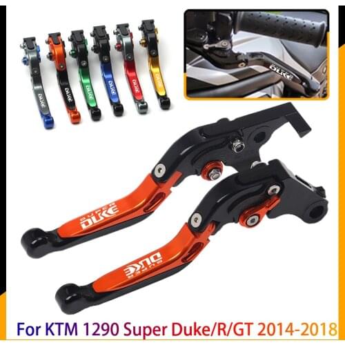 For KTM 1290 Super Duke/R/GT 2014-2018 2pcs Motorcycle parts modification Adjustable Folding Extendable Brake Clutch Lever