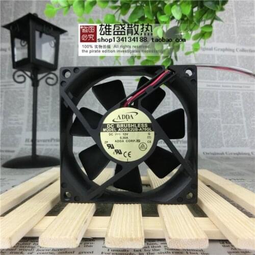 For Xiexi Adda Ad0812ub-A70gl 8025 12v 0.3a Chassis Power Fan
