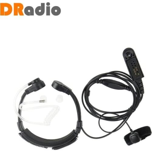 Throat Air Tube Microphone Earphone Headset For Motorola GP338 GP340 GP328 GP320 Pro5150