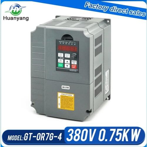 Huanyang 0.75kw 380v vector control vfd inverter variable frequency drive factory direct sales free shipping