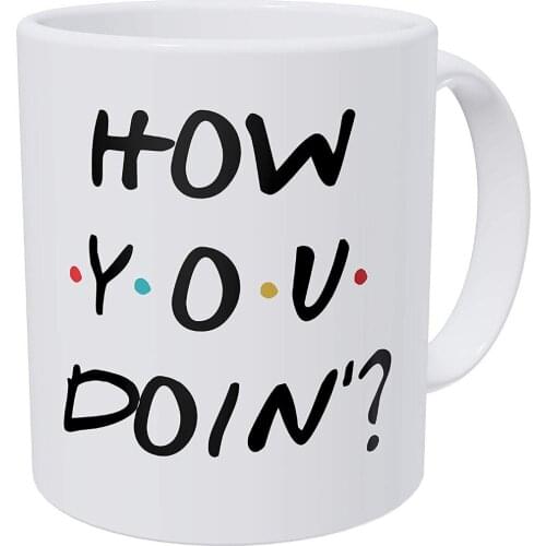How You Doin'? Friends 11 Ounces Funny Coffee Mug Gag Gift