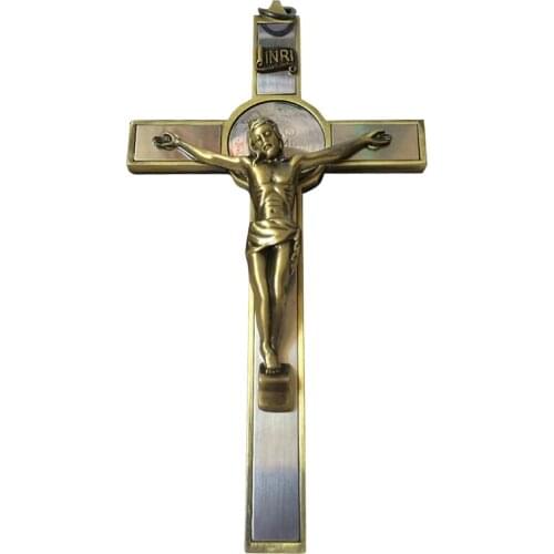 Catholic Cross Crucifix Saint Wall Hanging Cross Jesus Christ Church Religious Prayer Ornament