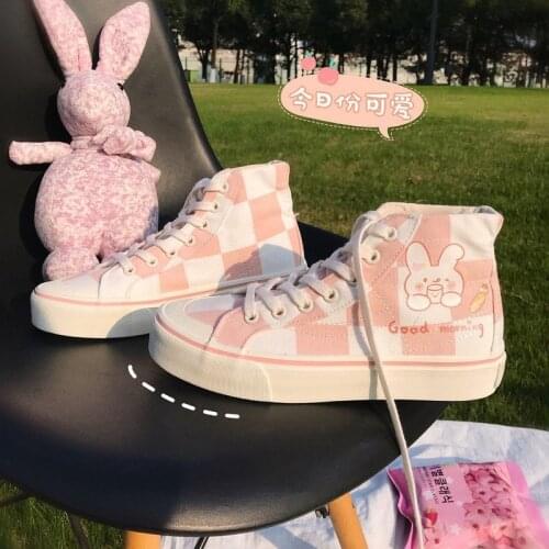 Sneakers Womens Sports Shoes Anime Kawaii Lolita Canvas Flats Female 2021 New Casual Tennis Basketball Vulcanize Footwear