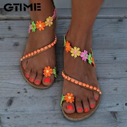 Summer Shoes Woman Gladiator Sandals Women Shoes Flat Fashion Beach Sandals Ladies Plus Size 43#SJPAE-150