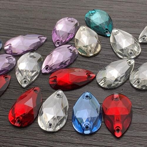 16*27MM droplets shape jewel sewing hand-sewn material bag performance clothing shoes hats Bracelet necklace earrings accessory